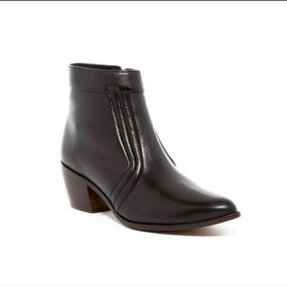 Matisse Black Leather Western Ankle Boots Size 9 - Picture 9 of 9